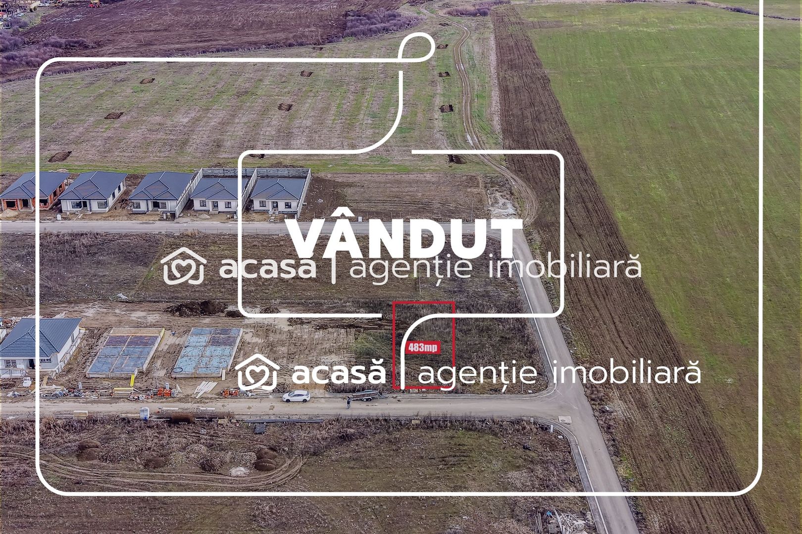 VÂNDUT - Teren intravilan 483 mp – Cartier Via Carmina, Arad - Poză 1