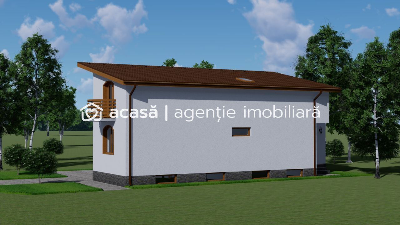 Proiect casă cu mansardă în construcție Micălaca - Poză 8