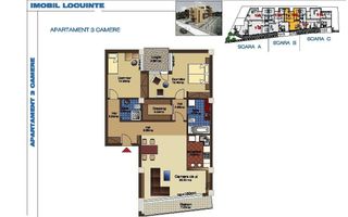 Apartament 3 camere lux – Pipera, 120 mp, zona Sunflower, - Poză 9