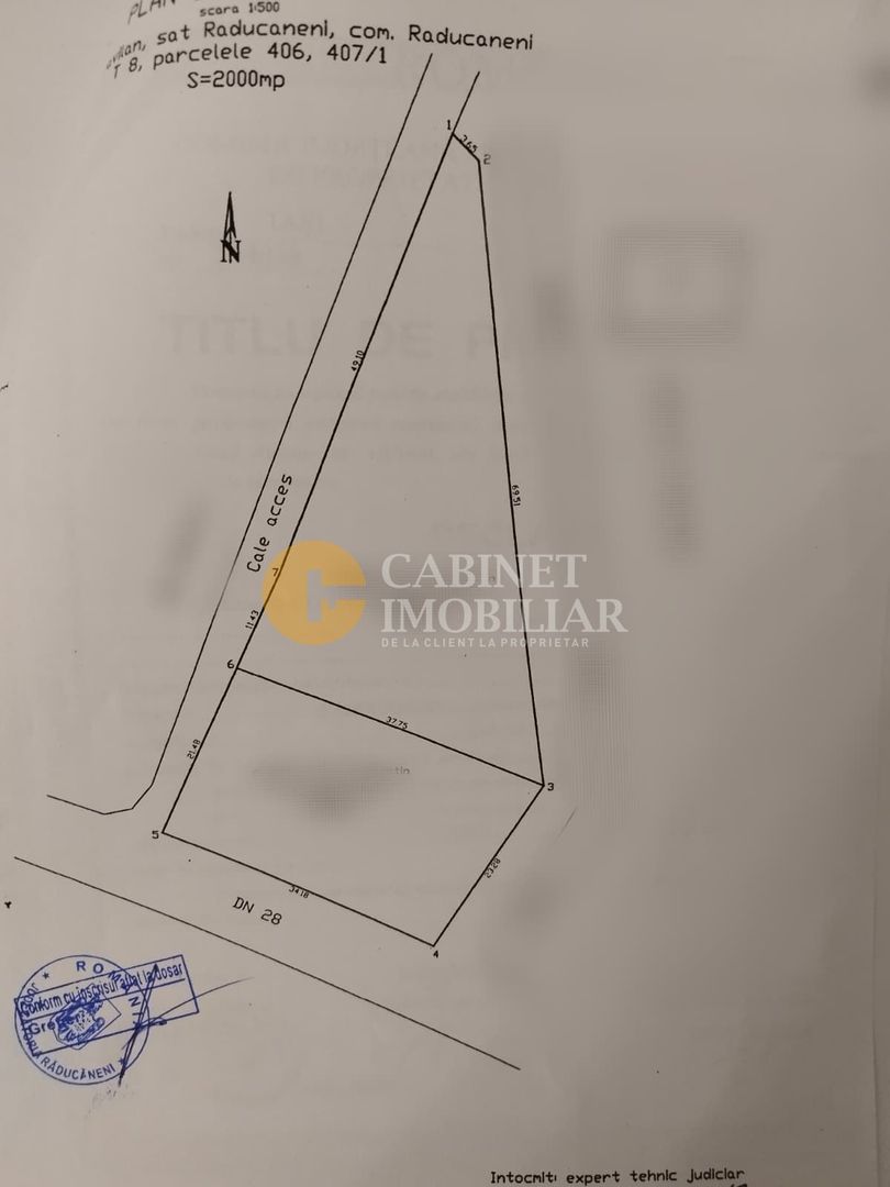 🏡 Teren intravilan 2.000 mp – DN28, la doar 38 km de Iași | 32.000 € - Poză 6