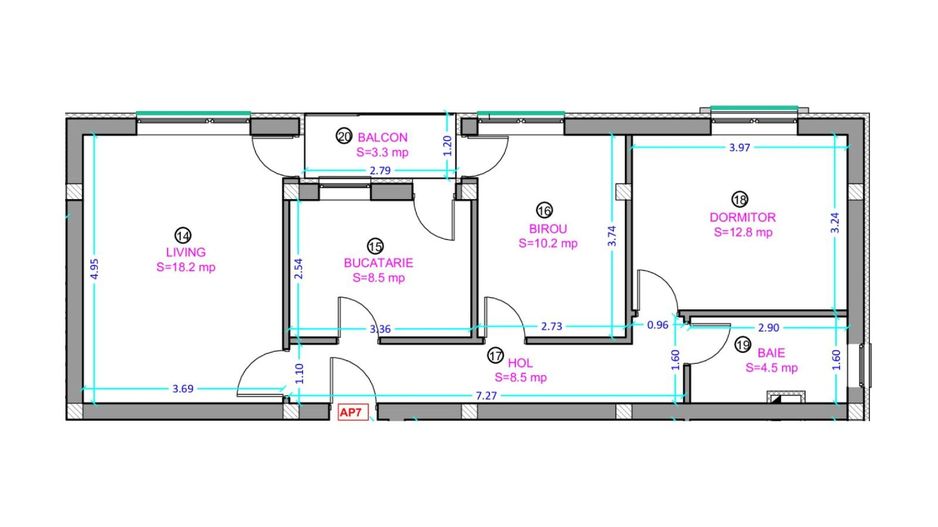 Apartament 3 camere , Lidl Selimbar - Schiță 6