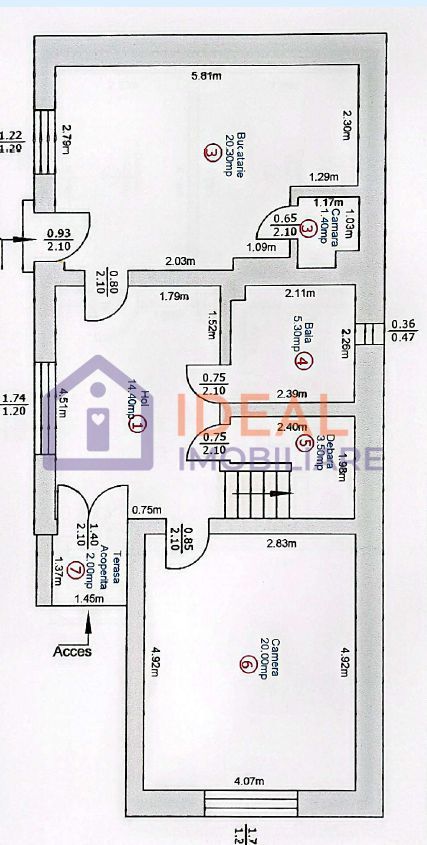 Casă individuala cu 5 camere garaj și pivnita in Turnisor - Schiță 17
