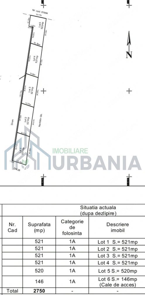 Teren de vânzare în Lețcani, acces E85 – 520 mp, utilități - Poză 2