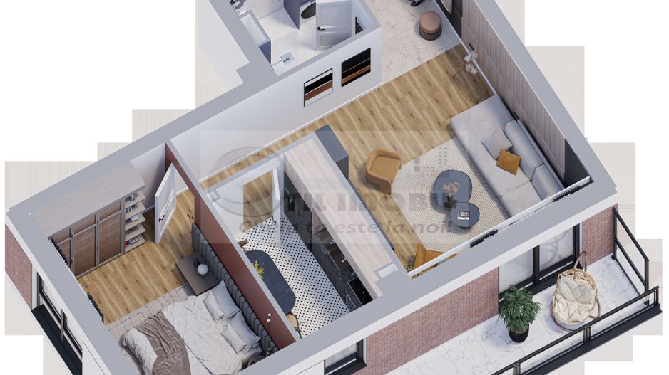 Apartament 2 camere, 61,6 mp, bloc nou 0% COMISION - Poză 4