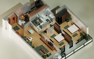 Tomis Nord - Vanzare apartament decomandat cu 3 camere,  bloc nou. - Poză 7