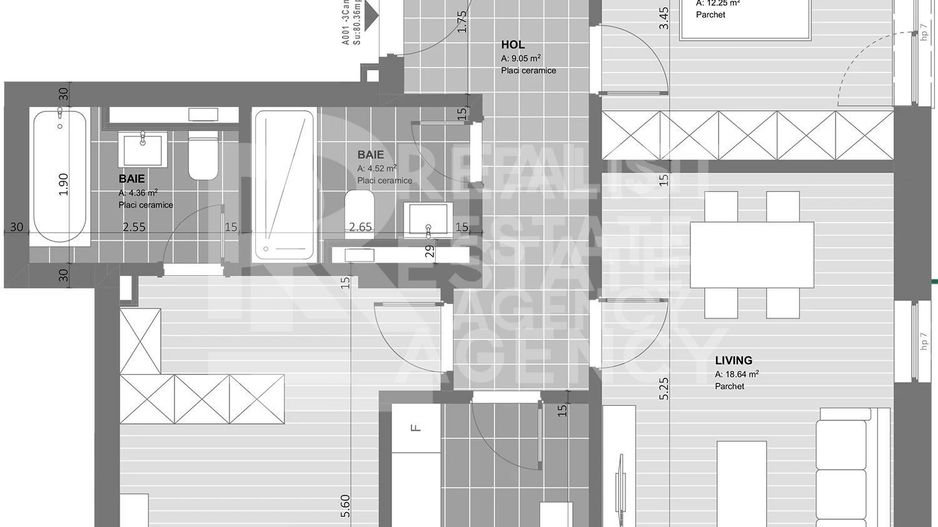 Vânzare, apartament cu 3 camere, Coresi Avantgarden, Brașov - Schiță 6