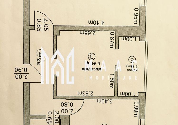 Apartament 2 camere | decomandat | Etaj 2 | V. Aaron - Poză 9