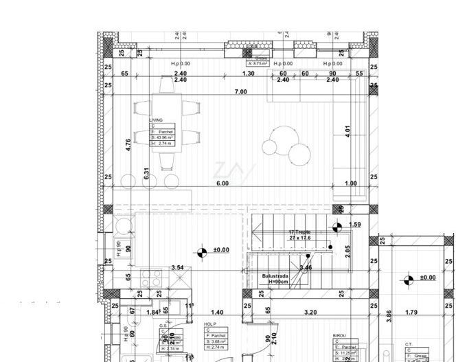 Comision 0! Duplex cu 5 camere despartit prin camera tehnica. Asfalt. - Schiță 17
