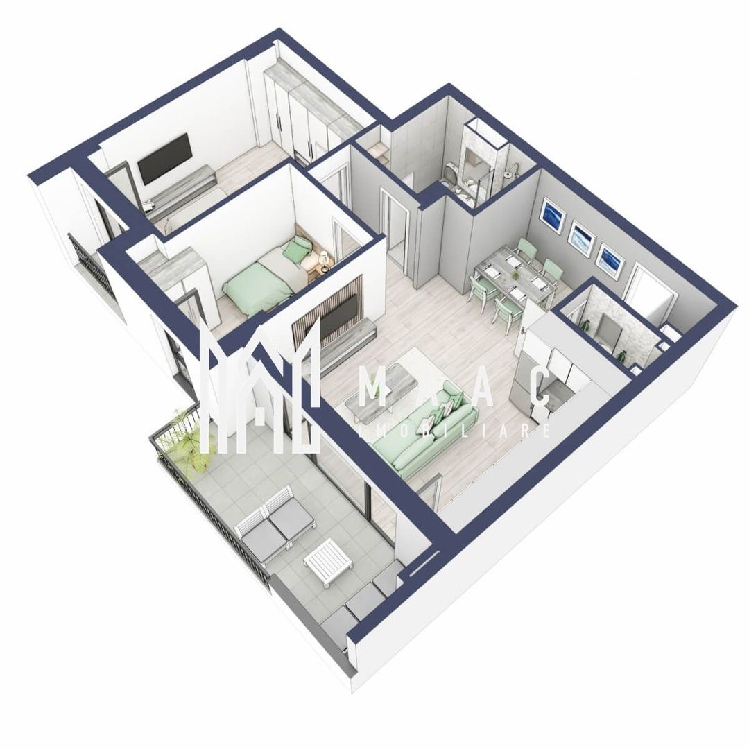Apartament 3 camere | Balcoane 10.6 mp| Gradina ca. 84mp | Turnisor - Poză 4
