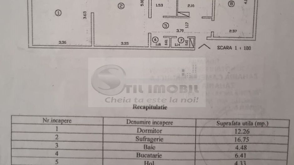 Ap 3 camere | 60mp | et. intermediar | Zona Podu Roș - 123.000E - Poză 10