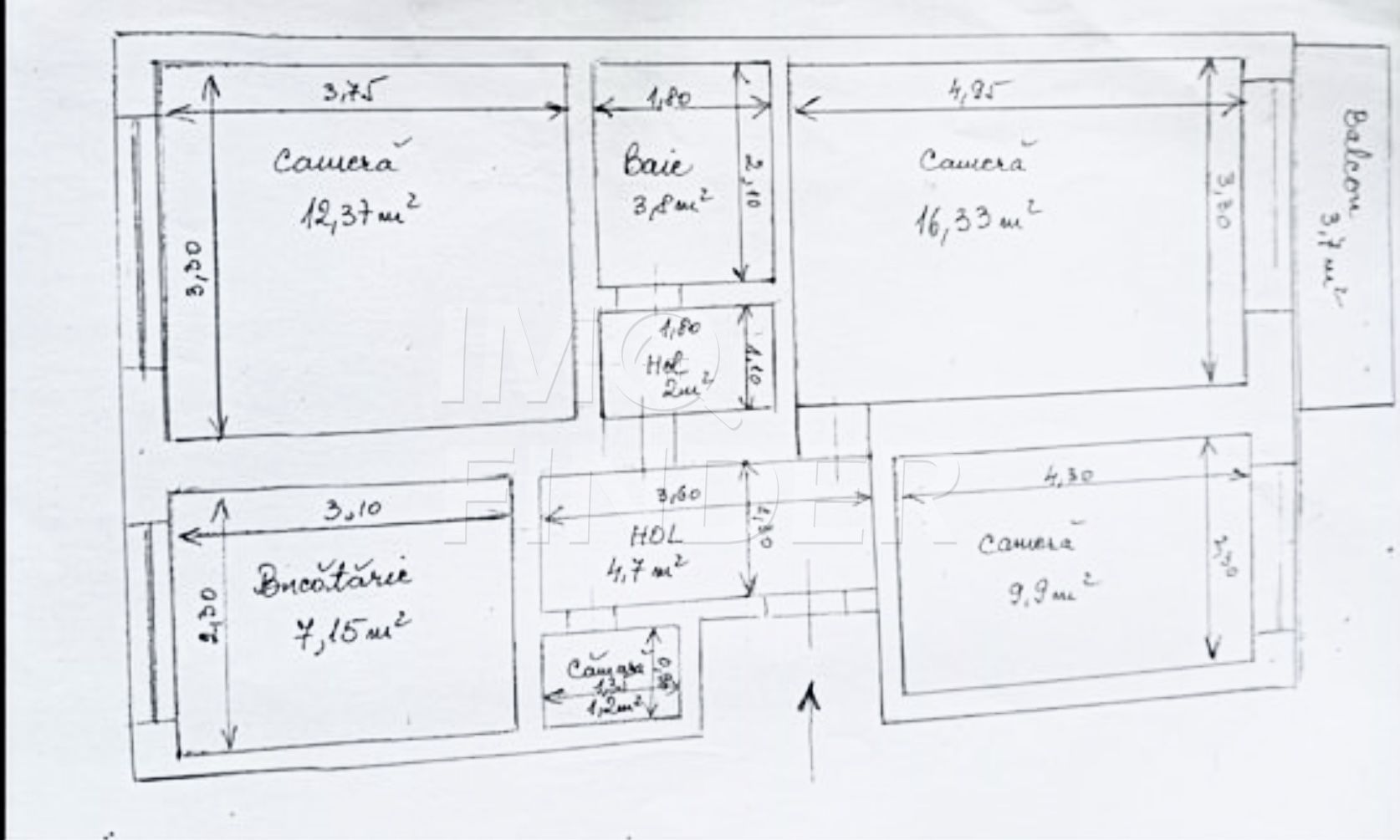 Vanzare 3 camere, decomandate, Grigorescu, zona Liceul O Ghibu - Poză 5