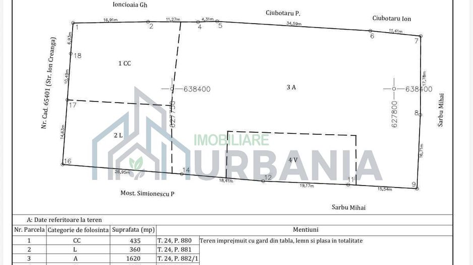 Teren intravilan 2735 mp, Bosteni Pascani, deschidere 32 m - Poză 1