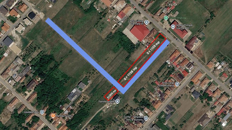 Teren intravilan 1.158 mp | Giarmata Vii | Acces asigurat - Poză 4