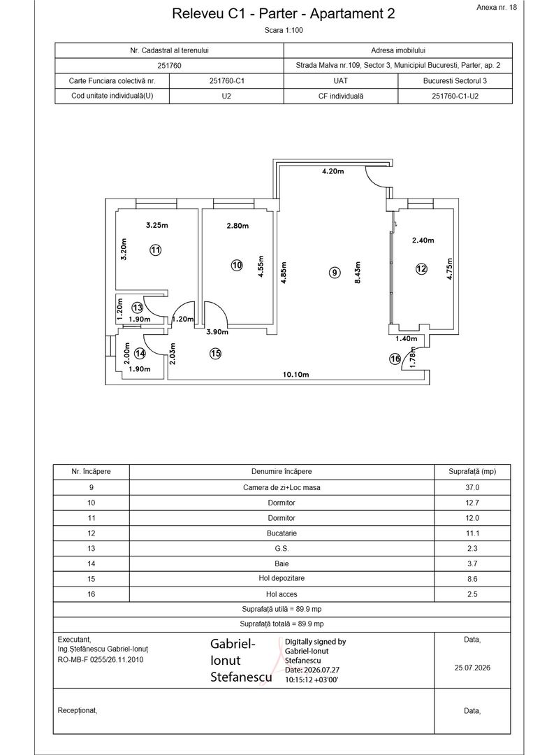 Titan- Bloc boutigue- apartament 3 camere cu curte - Poză 6