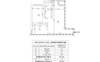 Apartament mobilat și utilat, 53.3 mp – Valea Adâncă, Miroslava - Poză 9