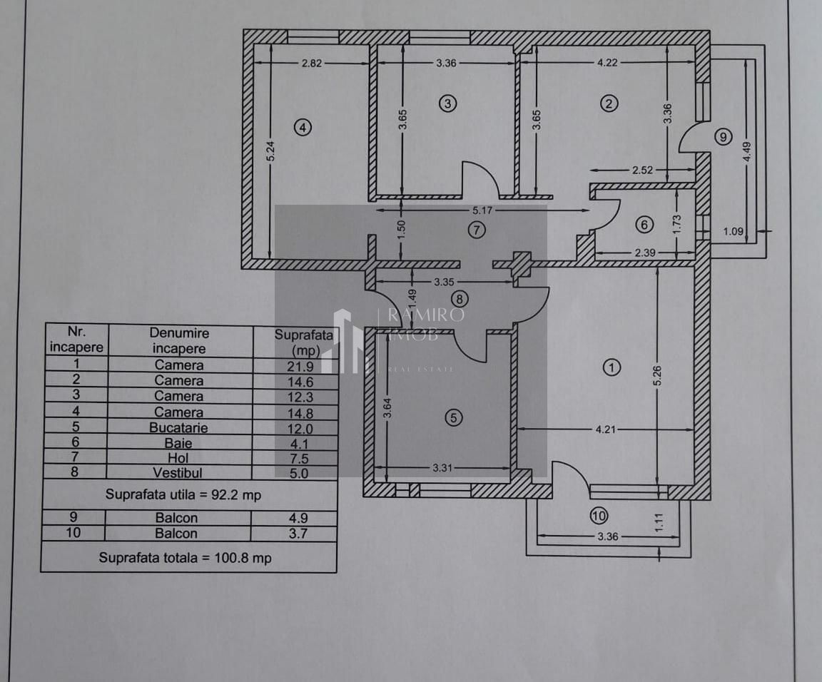 Apartament 4 camere Otopeni - Poză 13
