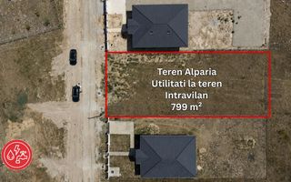 Teren Intravilan | 799 mp | Toate Utilitățile la Teren | Alparea - Poză 2