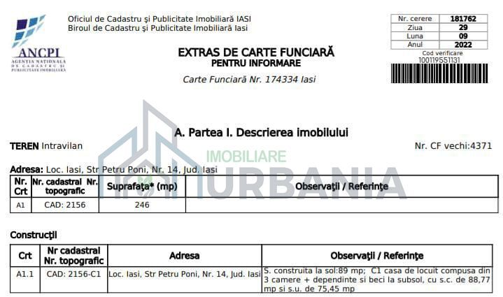Teren 250 mp cu casă intabulată deschidere 13 metri ultracentral - Poză 8