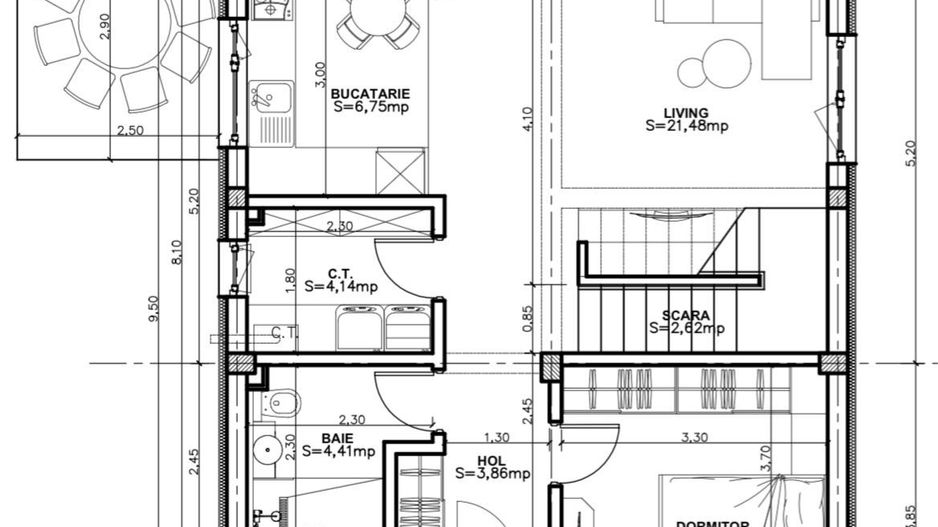 CASE INDIVIDUALE CLINCENI, RATE DEZVOLATOR,FINALIZARE AUGUST, COMIS 0% - Schiță 15