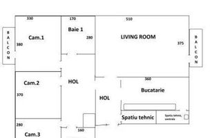 Apartament 4 camere decomandat | 2 bai | Etaj 1 | Andrei Saguna - Poză 8