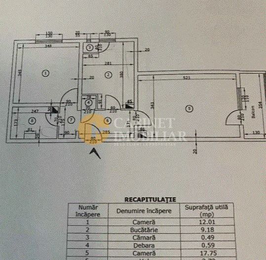 Tatarasi - 2 camere - DECOMANDAT - bloc din 1987 - ETAJ INTERMEDIAR - Poză 9