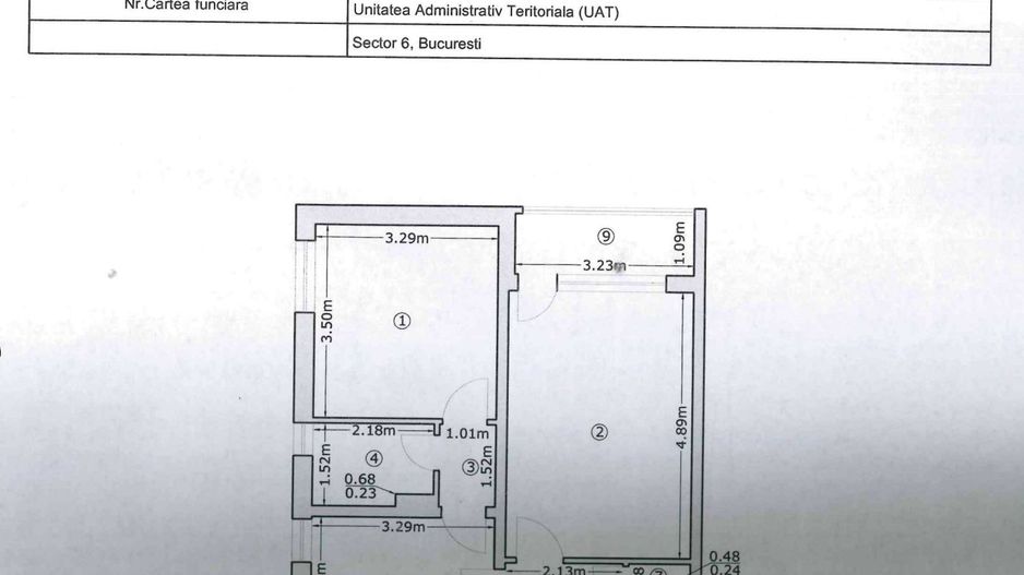 Apartament 2 camere complet renovat și mobilat – Drumul Taberei - Schiță 19