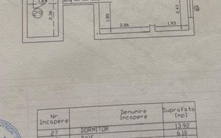2 camere cu terasa 12mp- loc parcare Dobroiesti-Fundeni - Schiță 3