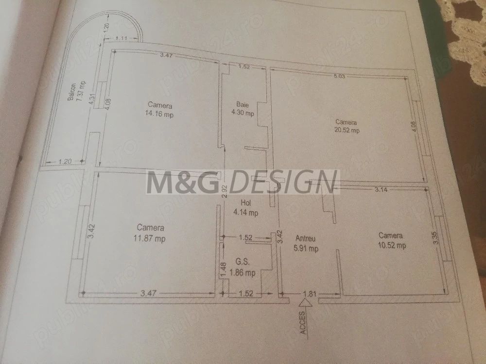 Apartament 3 camere Shopping City - Poză 1