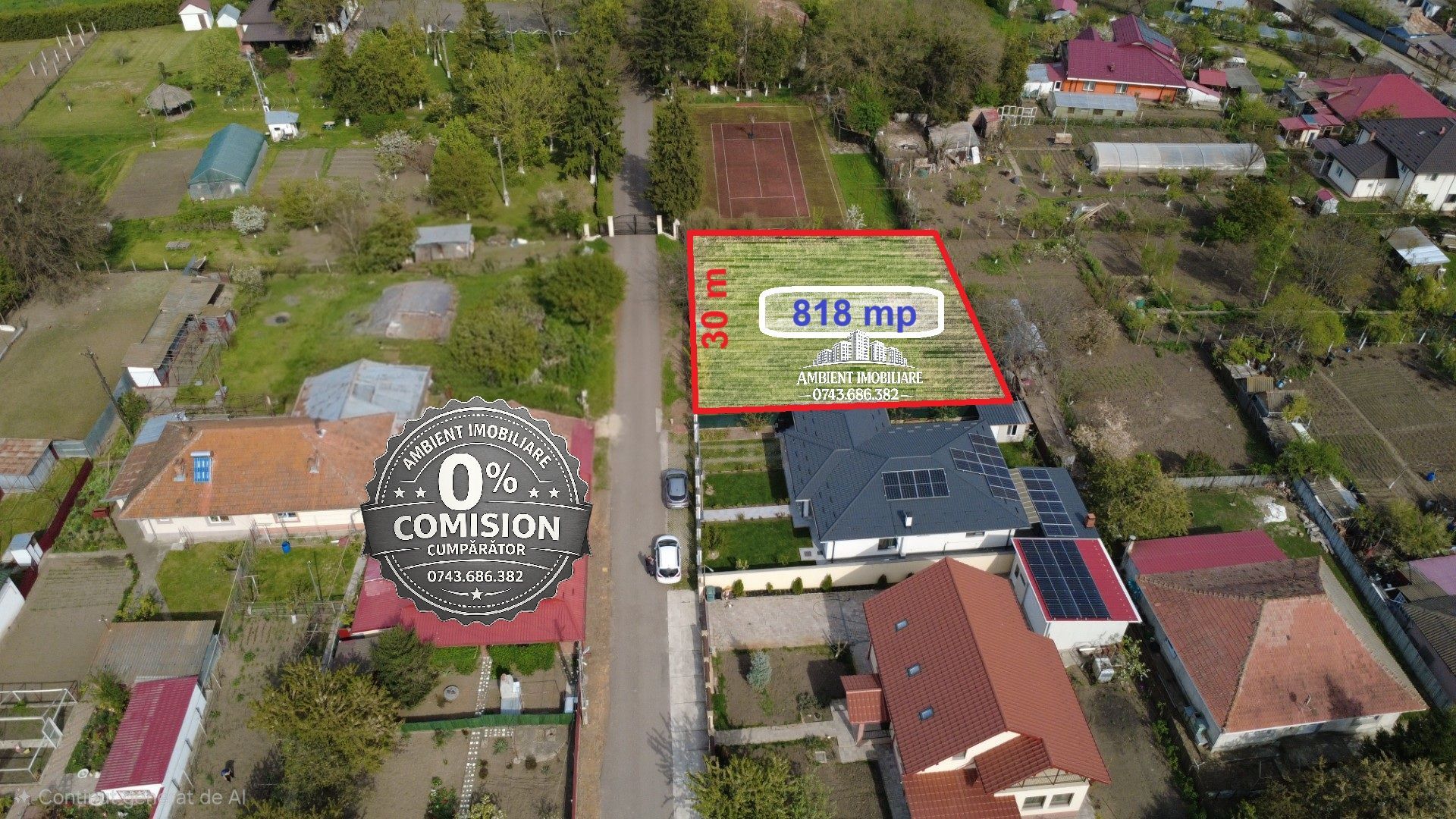 Teren intravilan 800 mp, poziționare excelentă, zona MOARA GRECILOR; - Poză 3