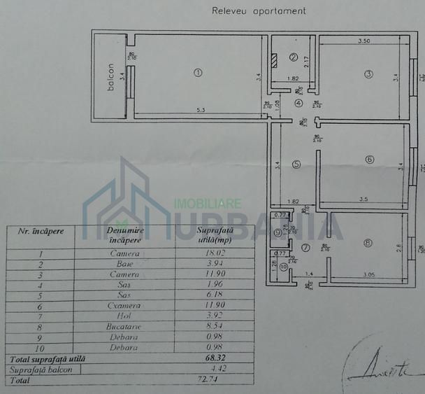 Apartament 3 camere, cartier Alexandru cel Bun, vedere bulevard, mobilat - Poză 7