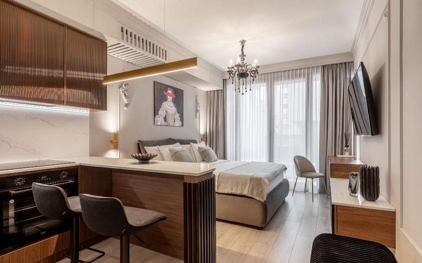 Studiou superb de vânzare, Win Herestrău, mobilat si utilat lux, terasă - Poză 1