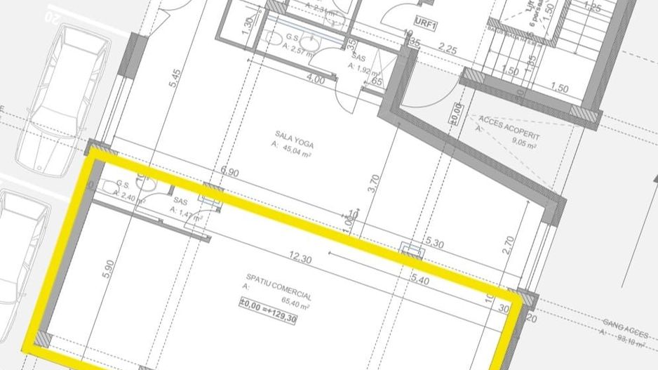 Spațiu comercial, 70 mp, Calea Clujului. 750 E+TVA/luna. Comision 0 - Poză 3