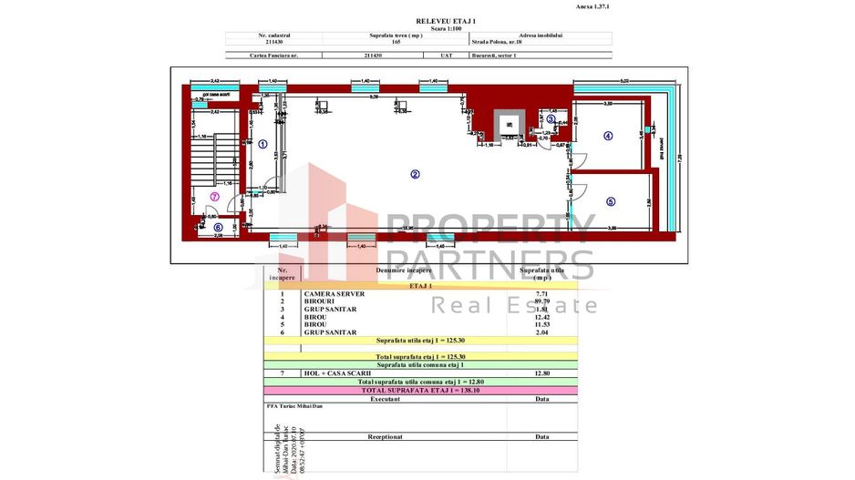 Cladire de birouri  Str. Polona - Str. Mihai Eminescu - Schiță 8