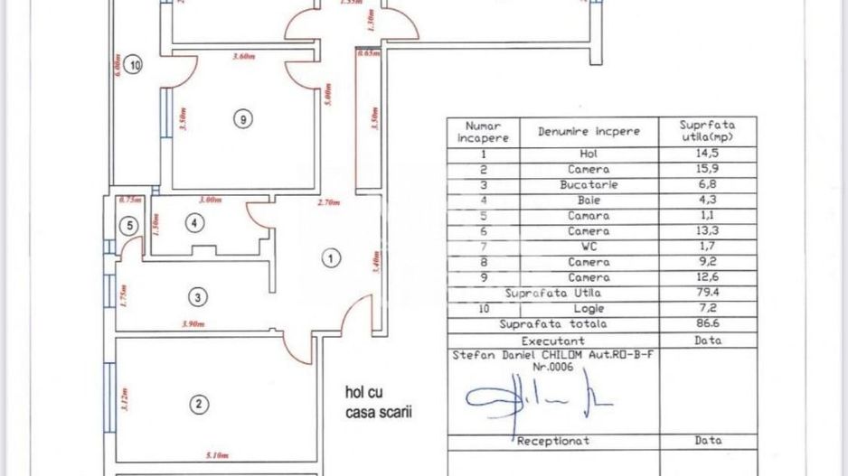 Apartament 4 camere, Sibiu - Schiță 12