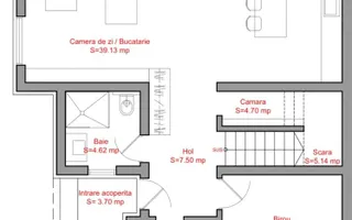 Duplex cu 5 camere si teren de 372mp - Poză 15