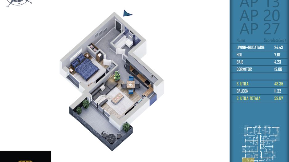 2 camere incalzire prin pardoseala finalizat - Schiță 5