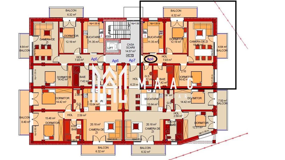 Dezvoltator | Apartament 3 camere | Etaj 2 | Lift | Parcare - Poză 2