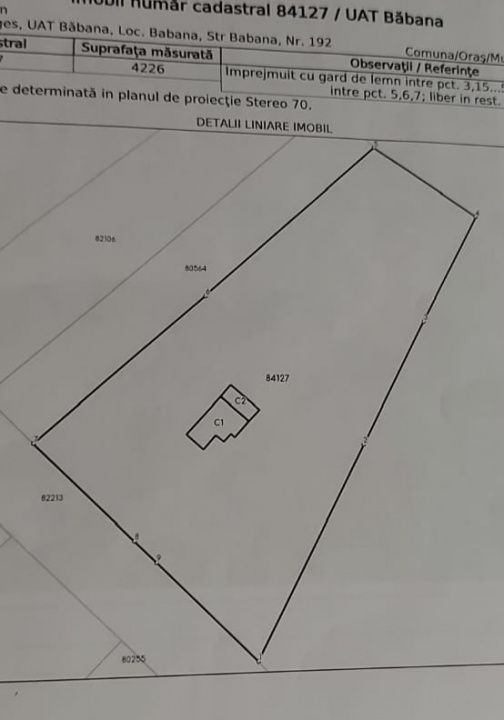 Teren 4226 mp si casa de renovat in loc. Babana, jud. Arges - Poză 1