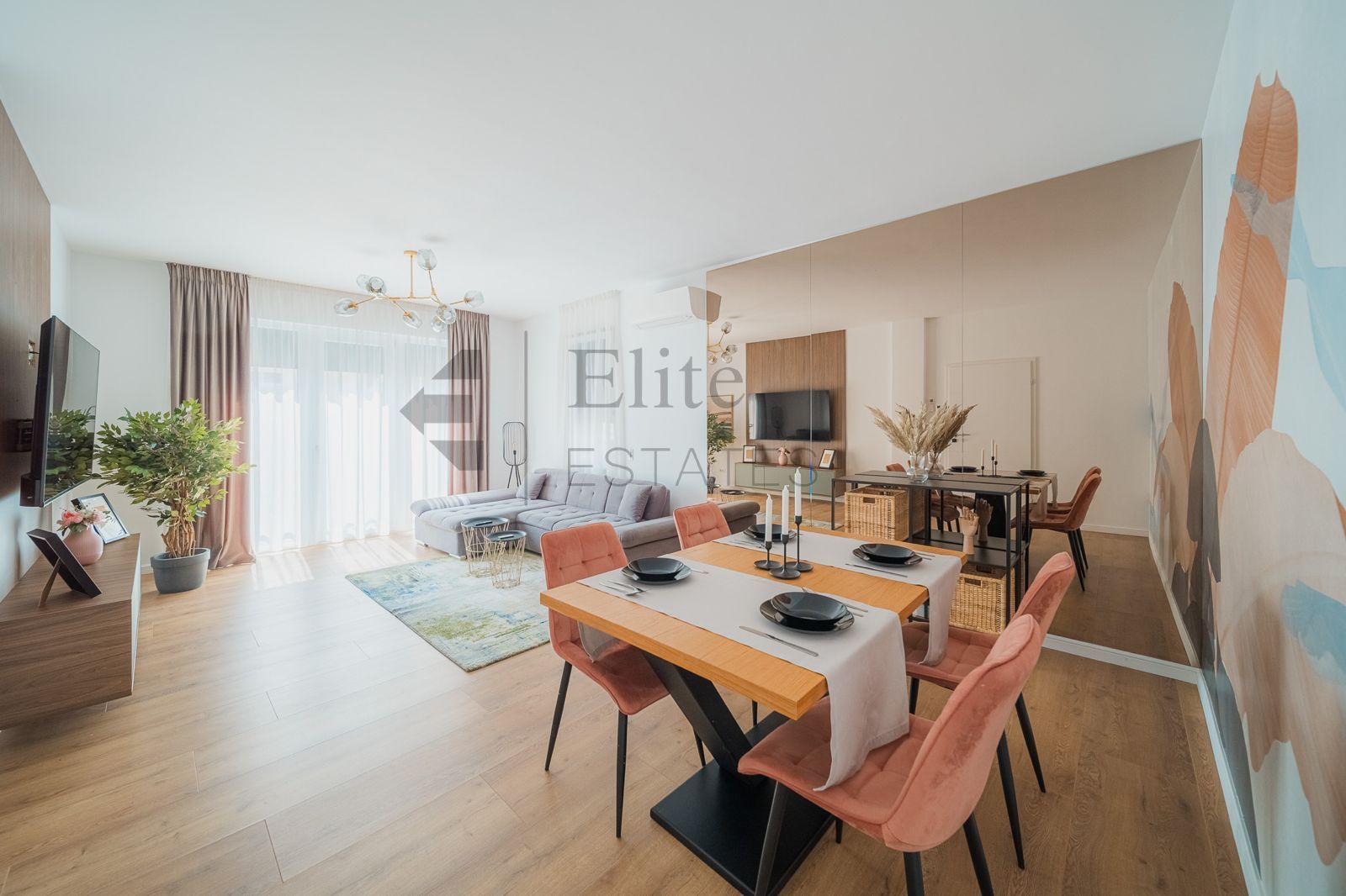 Apartament modern cu 3 camere de închiriat – complet mobilat și utilat - Poză 3