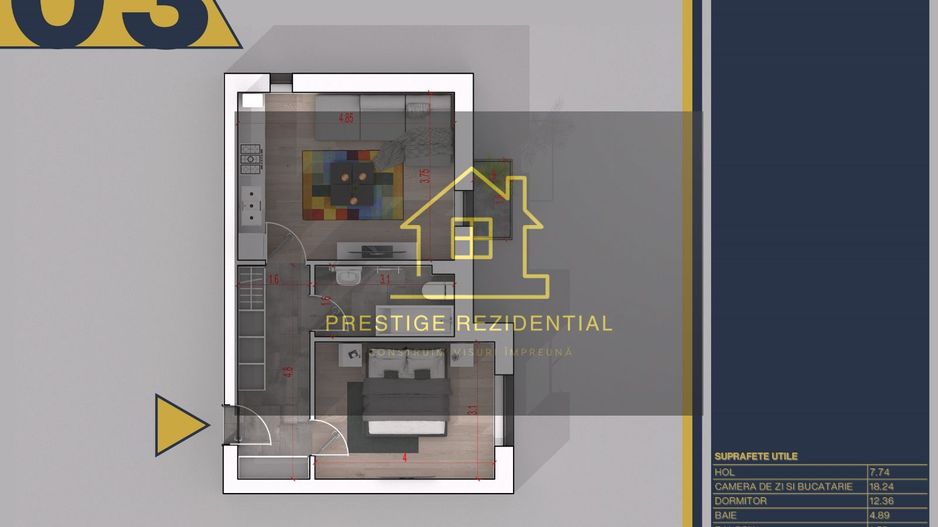 Apartament tip Studio, Direct Dez ,12 Minute Metrou N.Teclu - Poză 7