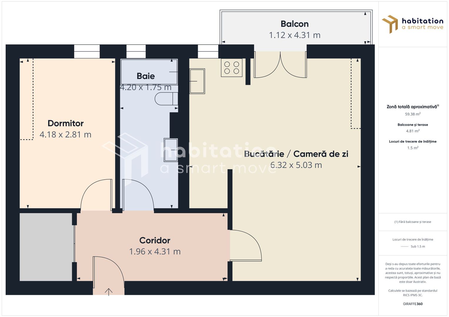 Apartament 2 camere, et 3- vis urban la cheie, zona Mircea Cel Bătrân - Poză 20