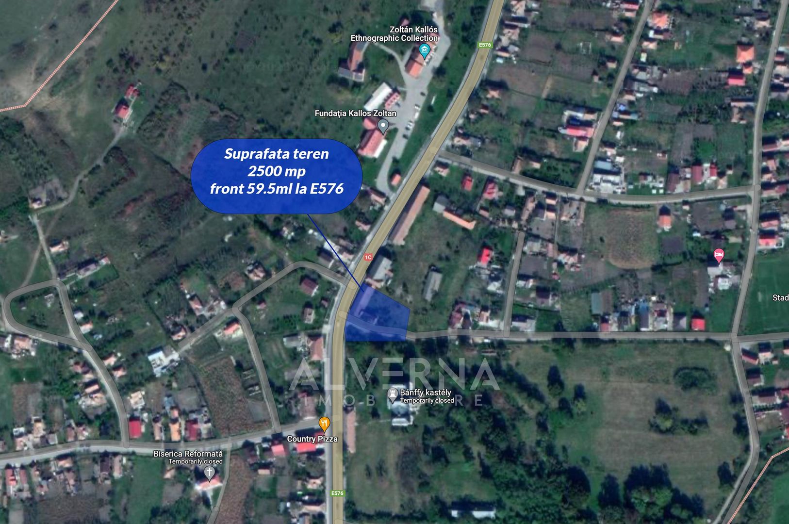 Teren 2500mp intravilan | front 59.5m - langa Castelul Banffy Rascruci - Poză 4
