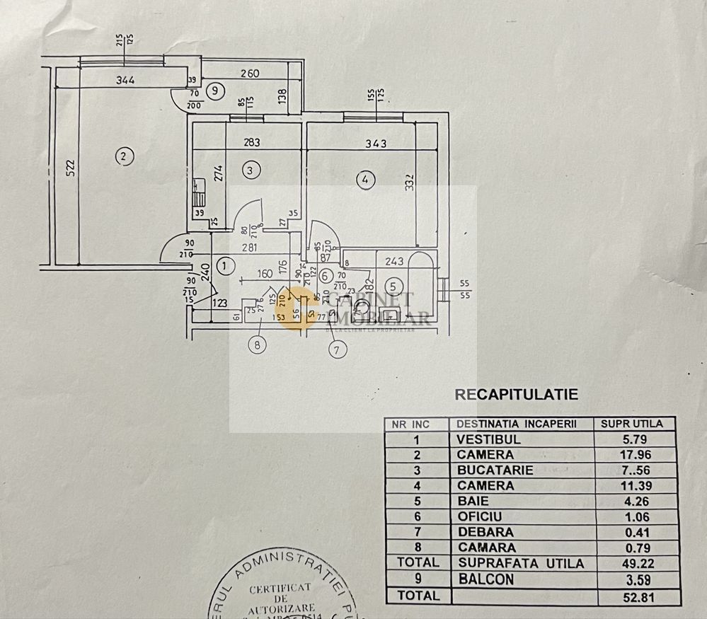 2 Camere - Decomandat | Fără Risc | Parcul Plumbuita | Reabilitat - Schiță 3