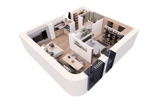 De vânzare apartament 2 camere, ultracentral, semifinisat - Poză 8