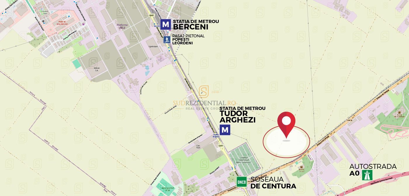 Teren Popesti-Leordeni  - Soseaua de centura  5212 mp cu deschidere 55 ml - Poză 2