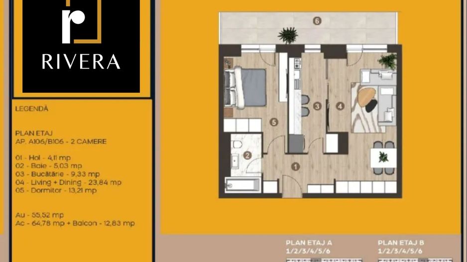 Apartament 2 camere | PIPERA | Incalzire Gratuita - Poză 6