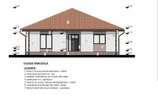 Teren 600 mp, proiect casă 4 camere + autorizație și utilități, Ciugud - Poză 4