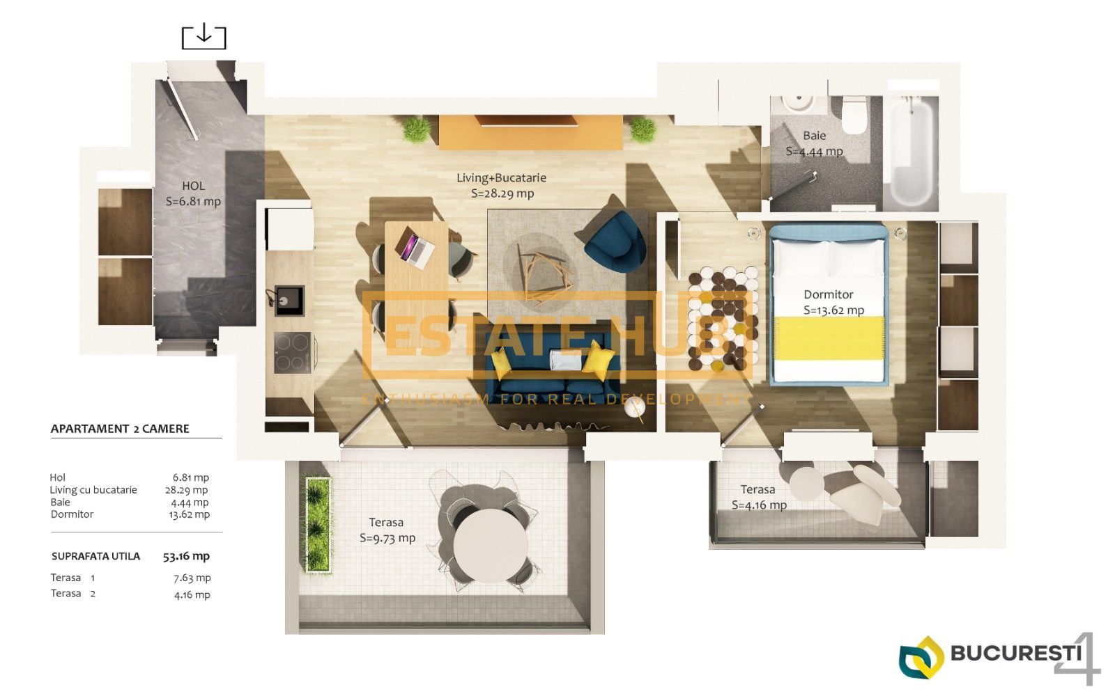 Apartament 2 camere FINISAT si UTILAT | Comision 0% | Cladie noua - Poză 7