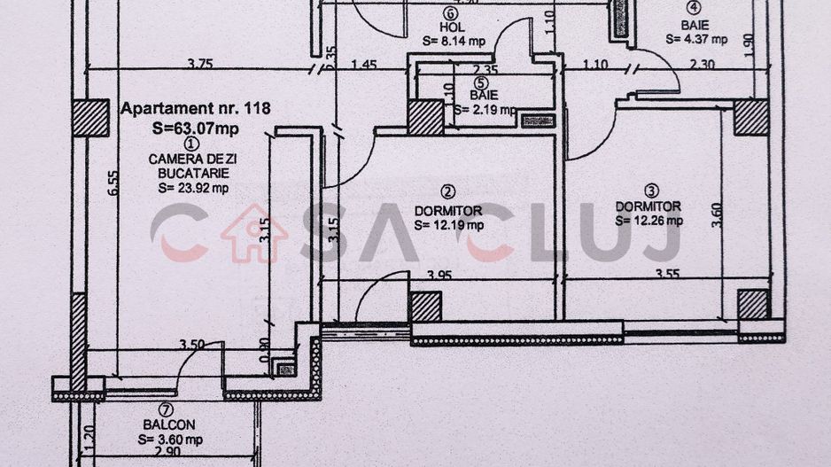 APARTAMENT 3 CAMERE | SOPORULUI | 63 MP | PARCARE SUBTERANA - Poză 12