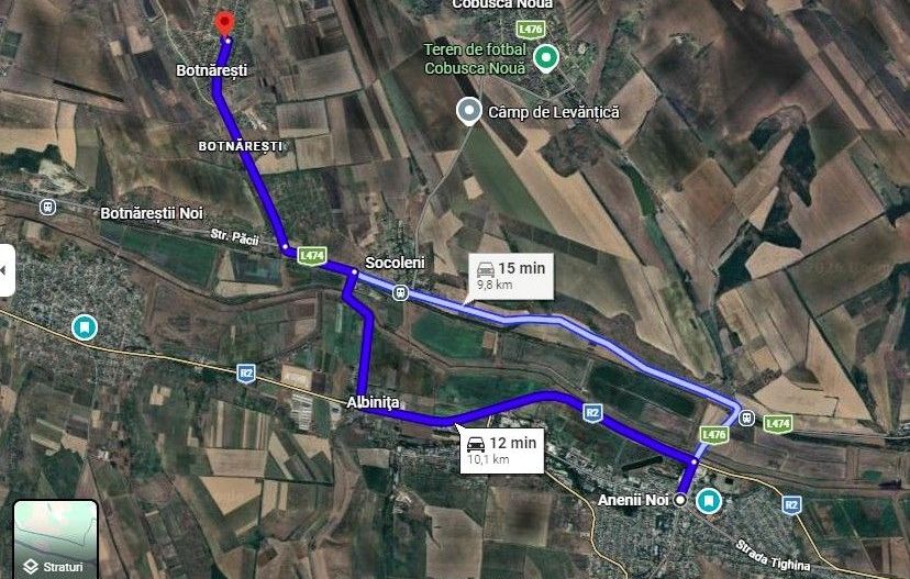 Teren pentru construcții/prima linie – 17,5 ari, Botnăreștii Vechi, Raionul Anenii Noi - Poză 16